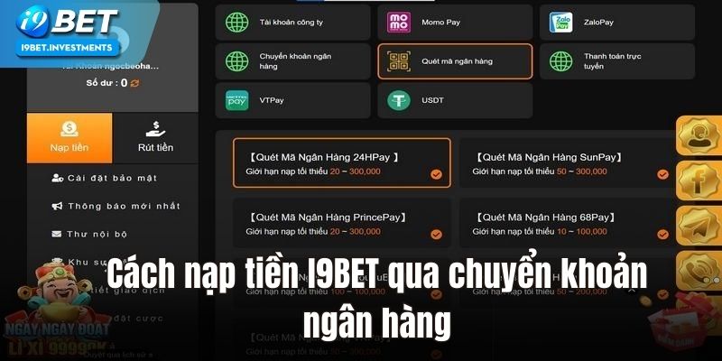 Luôn kiểm tra kỹ thông tin trước khi gửi lệnh nạp tiền.